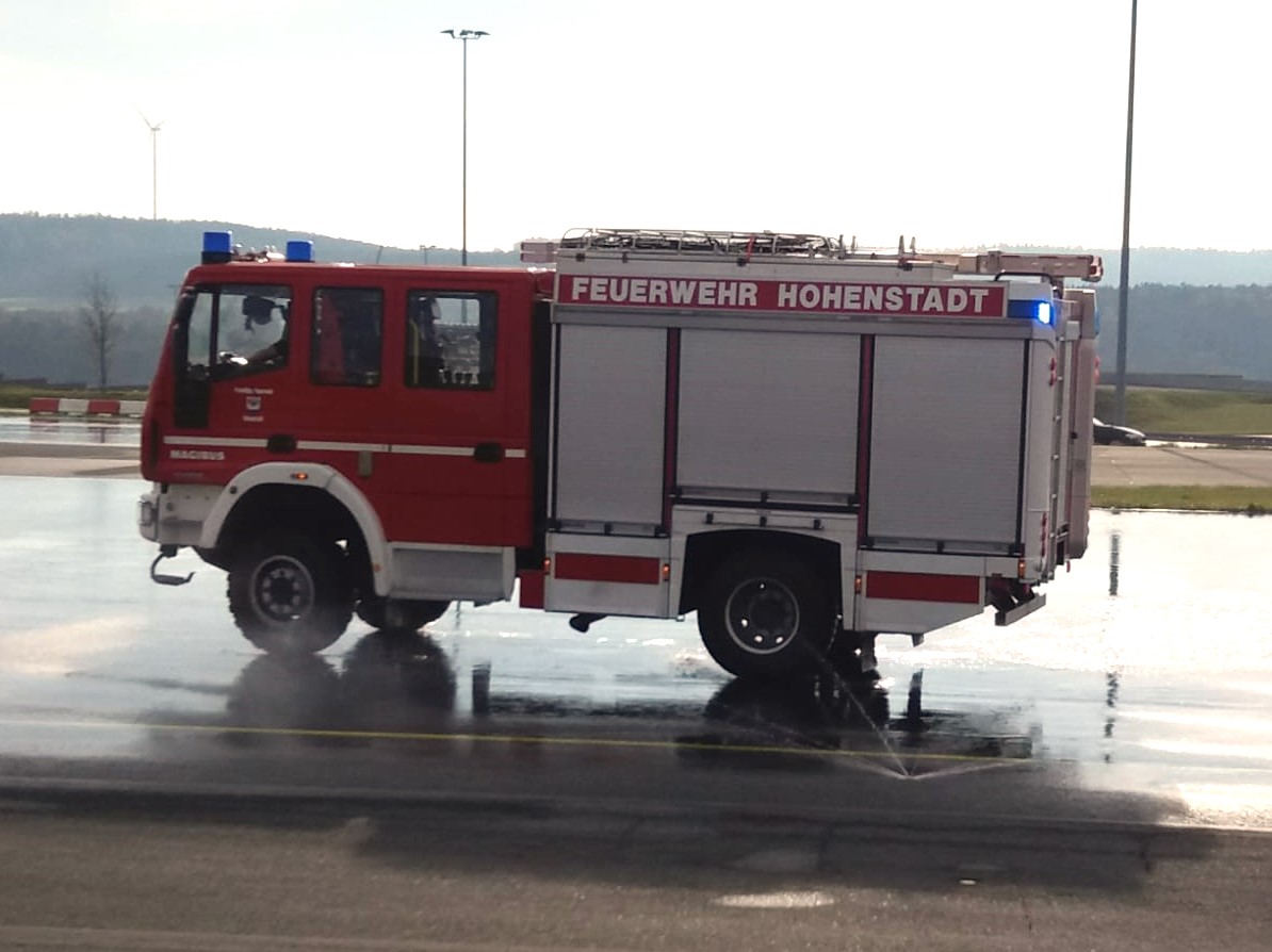 Fahrsicherheitstraining für die Feuerwehren im Gemeindegebiet