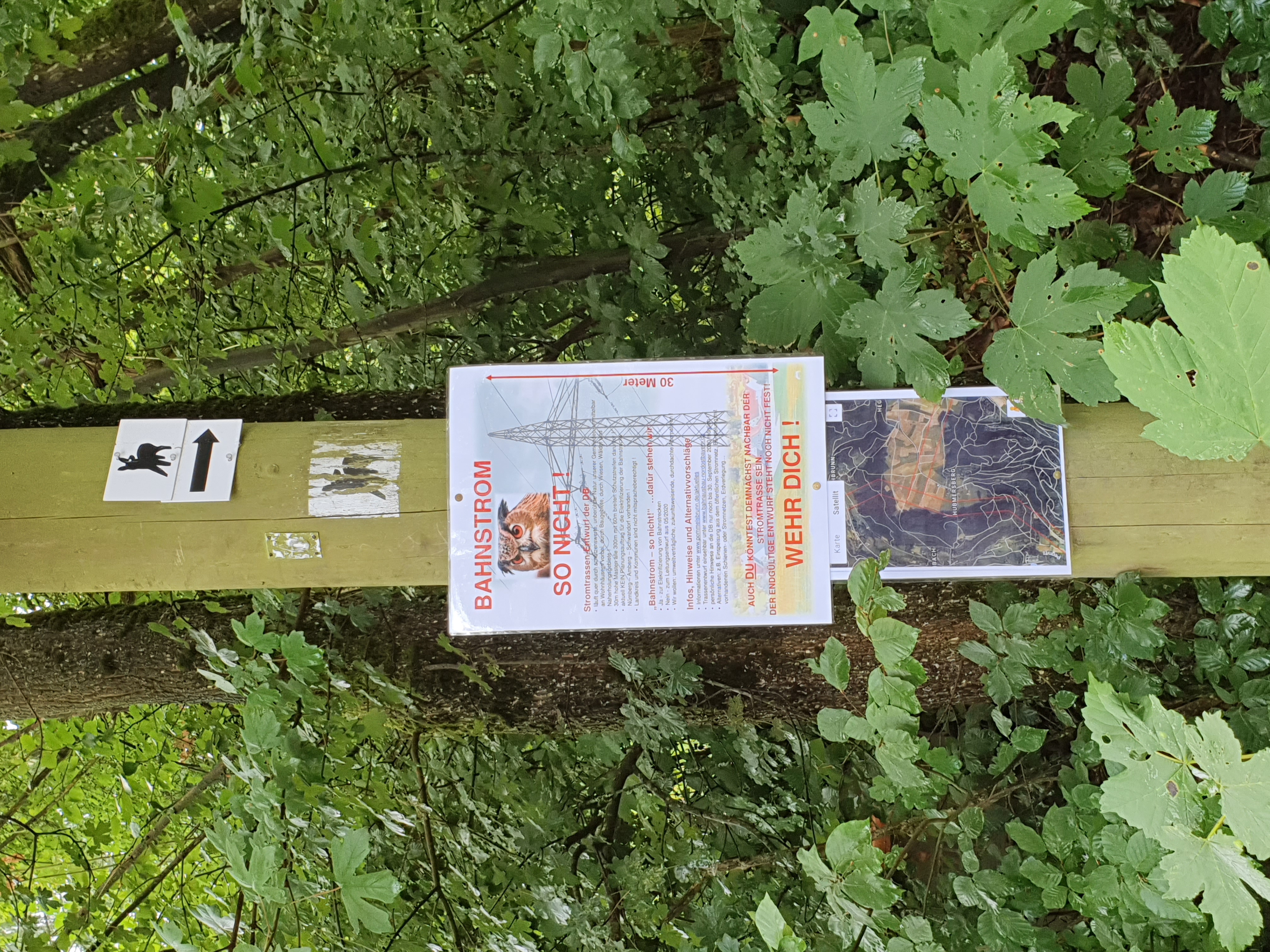 Plakat bei Hubmersberg