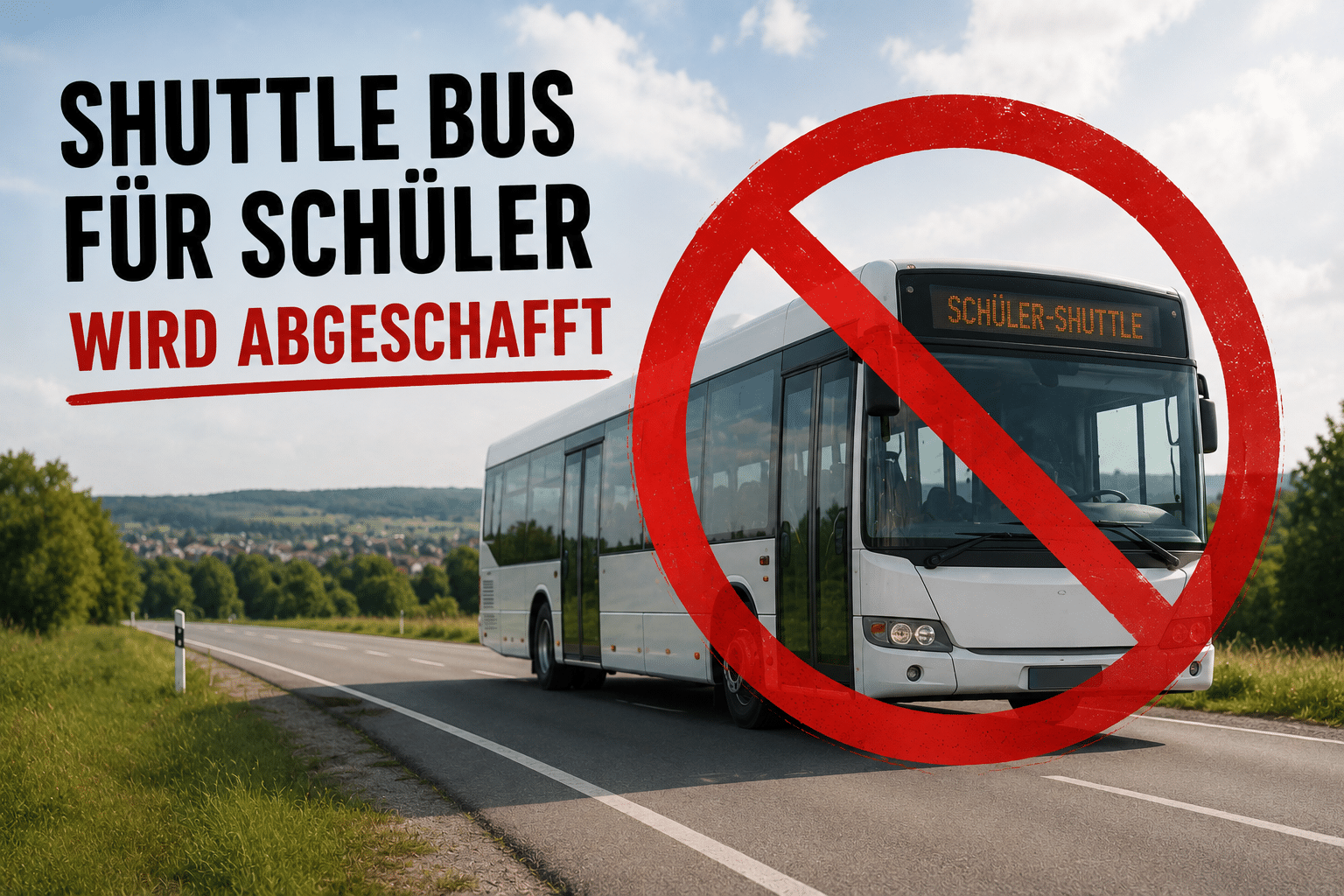 Schuttle-Bus abgeschafft